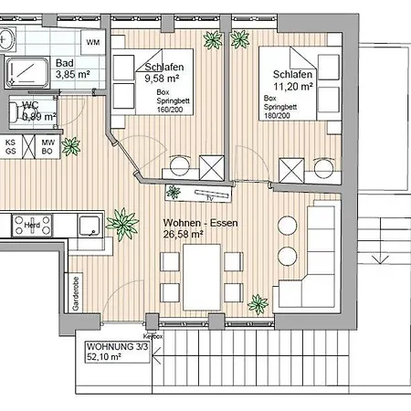 Komfort-apartments Daire Waidring